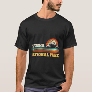 T-shirt Parc national d'Etosha Montagnes Arbres Sun Camg R