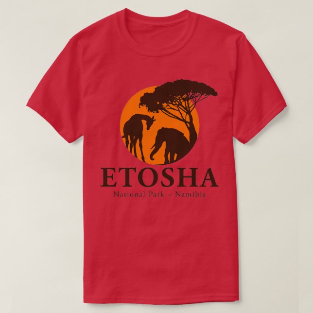 T-shirt Parc national d'Etosha Namibie 1 (Design devant)
