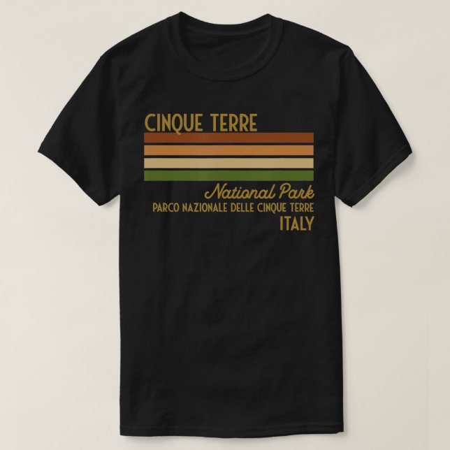 T-shirt Parc national d'Italie Cinque Terre  (Design devant)