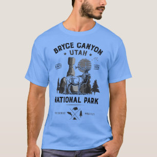 T-shirt Parc national du Bryce Canyon Vintage Utah Deer El