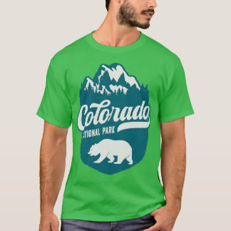 T-shirt Parc national du Colorado Faune Montagne Vintage