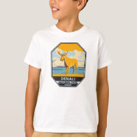 Parc national du Denali Alaska Moose Vintage