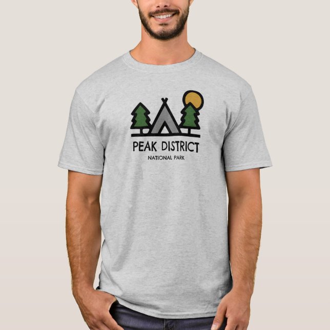 T-shirt Parc national du district de Peak (Devant)
