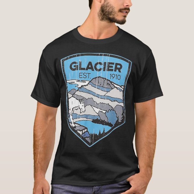 T-shirt Parc national du Glacier (Devant)