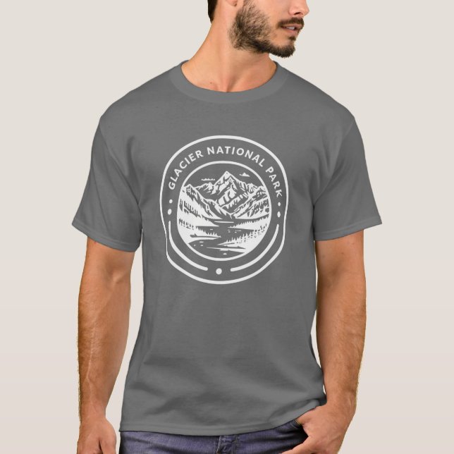 T-shirt Parc national du Glacier (Devant)