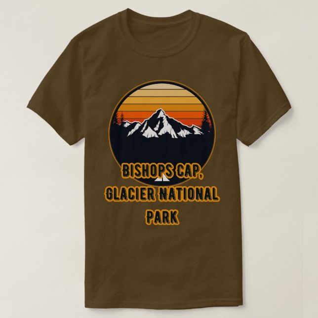 T-shirt Parc national du Glacier Casquette (Design devant)