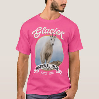 T-shirt Parc national du Glacier Souvenir Camping Pêche Mo