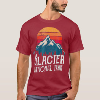 T-shirt Parc national du Glacier Vintage du Montana