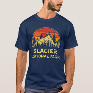 T-shirt Parc national du Glacier vintage Montana MT Randon