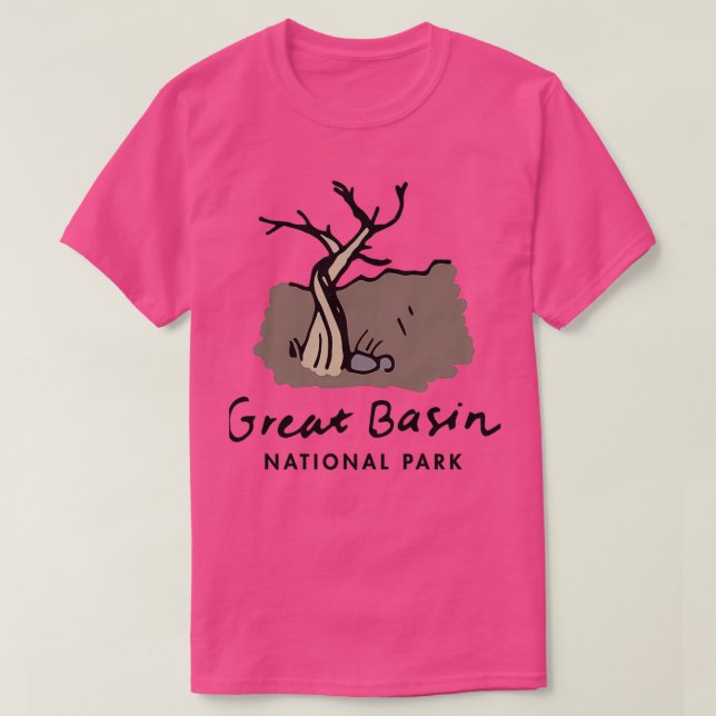 T-shirt Parc national du Grand Bassin dessiné à la main 3 (Design devant)