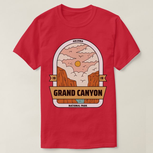 T-shirt Parc national du Grand Canyon Arizona 1919 (Design devant)