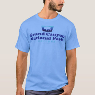 T-shirt Parc national du Grand Canyon Badge rétro Buffalo 
