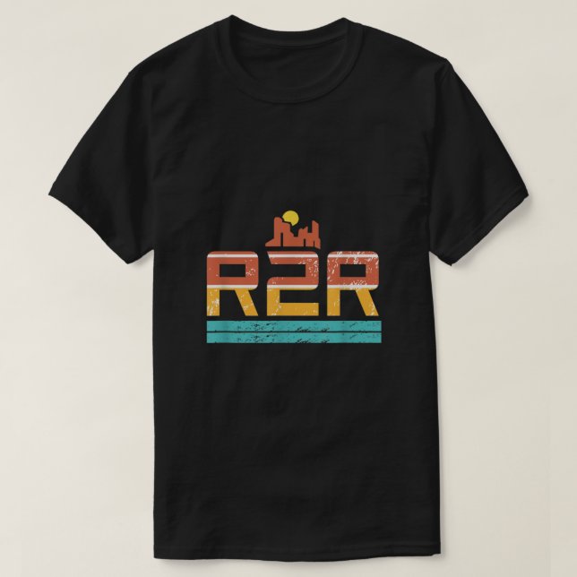 T-shirt Parc National Du Grand Canyon Rim R2R2R À R2R Rand (Design devant)