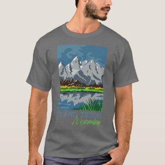 T-shirt Parc national du Grand Teton Wyoming Souvenir1