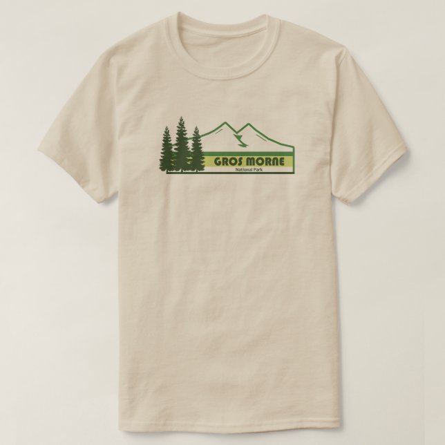 T-shirt Parc national du Gros-Morne Bandes vertes (Design devant)