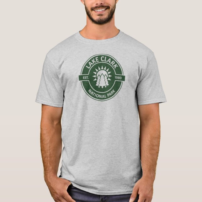 T-shirt Parc national du lac Clark Sun Trees (Devant)