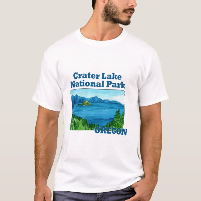 T-shirt Parc national du lac Crater, Oregon (Devant)