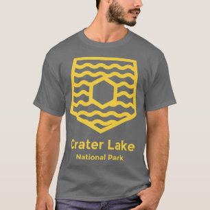 T-shirt Parc national du lac Crater Oregon Minimaliste Rét