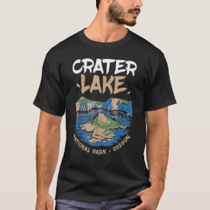 T-shirt Parc national du lac Crater Oregon Randonnée vinta