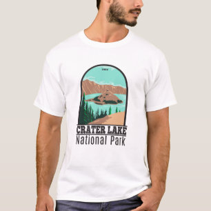 T-shirt Parc national du lac Crater Oregon Vintage