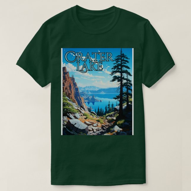T-shirt Parc national du lac Crater Parc national de l'Ore (Design devant)