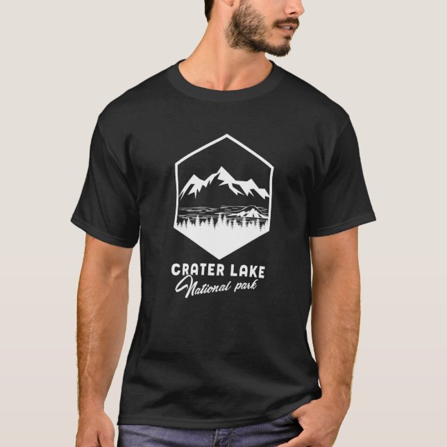 T-shirt Parc national du lac Crater Randonnée 8 (Devant)