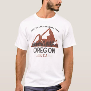T-shirt Parc national du lac Crater vintage