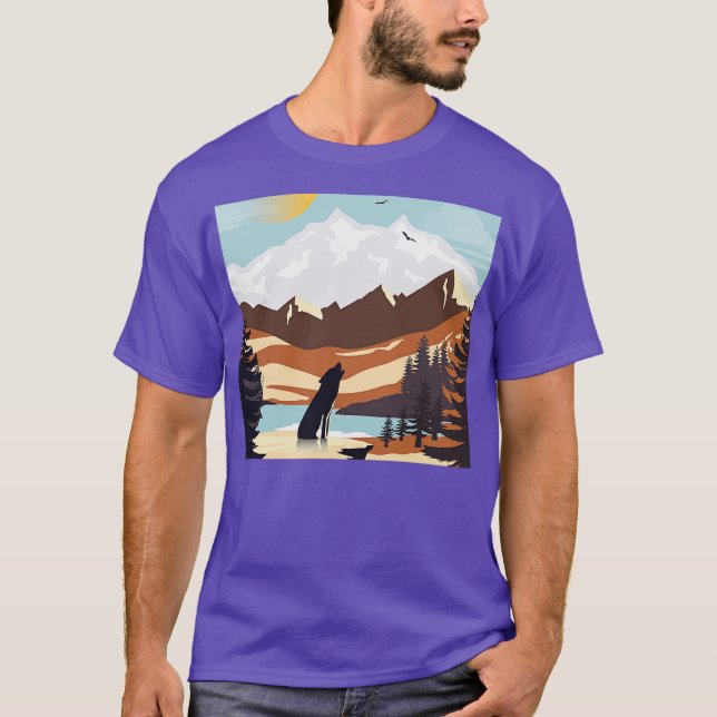 T-shirt Parc national du loup (Devant)