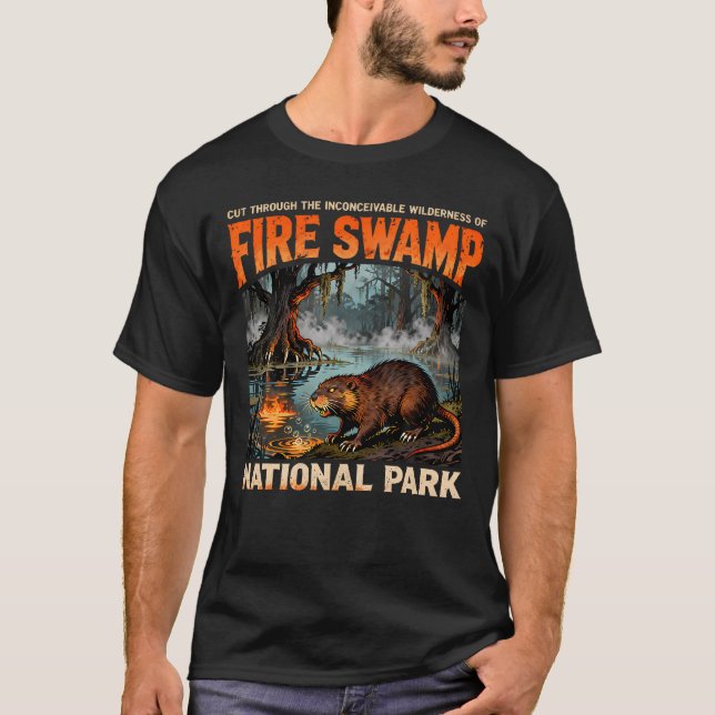 T-shirt Parc national du marais de feu Castor Faune (Devant)