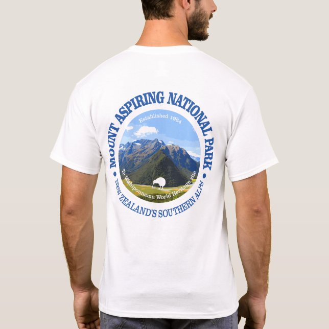 T-shirt Parc national du Mont Aspiring (Dos)