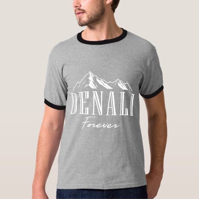 T-shirt Parc national du Mont Denali Forever Alaska (Devant)