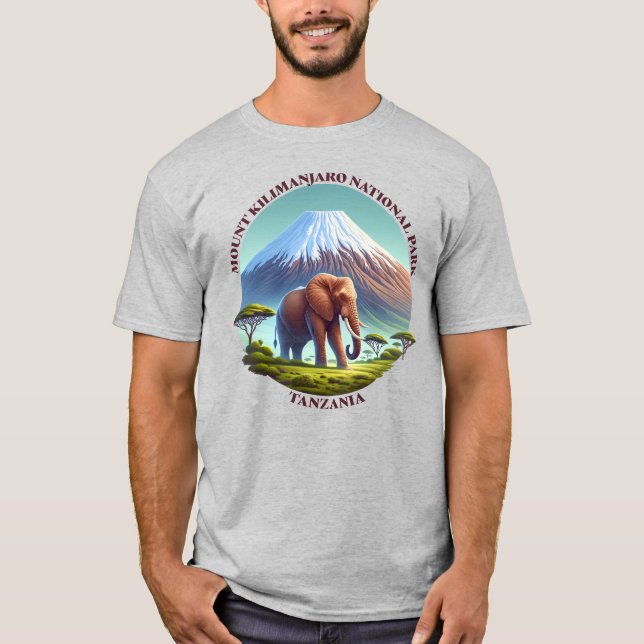 T-shirt Parc national du Mont Kilimanjaro Tanzanie (Devant)
