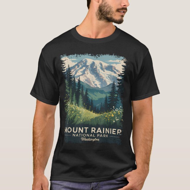 T-shirt Parc national du mont Rainier (Devant)