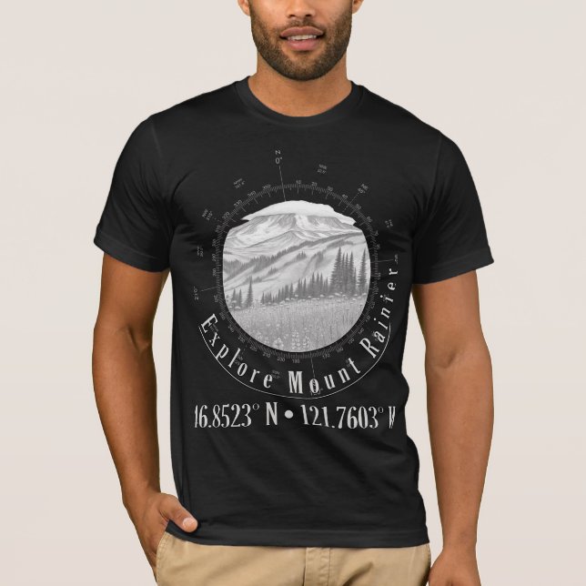T-shirt Parc national du mont Rainier   (Devant)