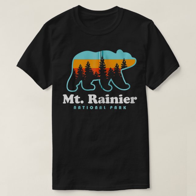 T-shirt Parc national du Mont Rainier Randonnées Washingto (Design devant)