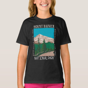 T-shirt Parc national du Mont Rainier Vintage perturbé