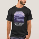 T-shirt Parc national du Mont Rainier Washington Cabine Re<br><div class="desc">Conception de l'illustration vectorielle de Mount Rainier. Le parc est entouré de vallées,  de cascades et de prairies subalpines.</div>