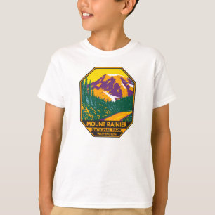 T-shirt Parc national du Mont Rainier Washington Retro