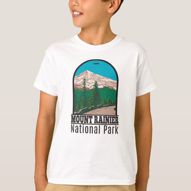 T-shirt Parc national du Mont-Rainier Washington T-S Vinta (Devant)