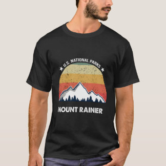 T-shirt Parc national du Mont-Retro Rainier