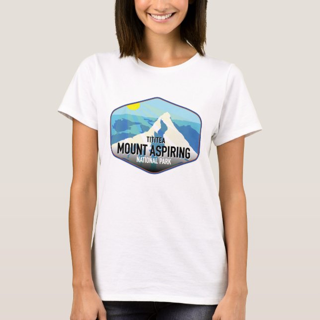 T-shirt Parc national du mont Tititea Aspiring (Devant)