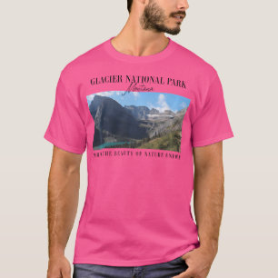 T-shirt Parc national du randonnée Glacier Montana Graphic