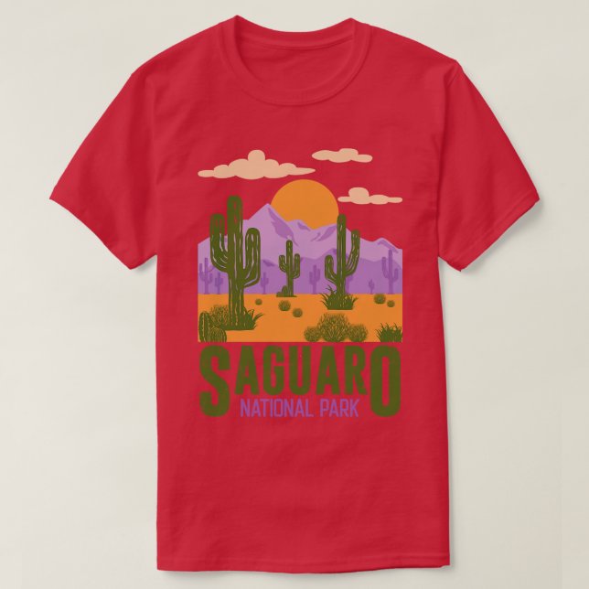 T-shirt Parc national du Saguaro Arizona (Design devant)