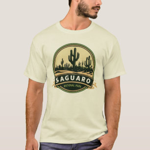 T-shirt Parc national du Saguaro Illustration Vintage clas