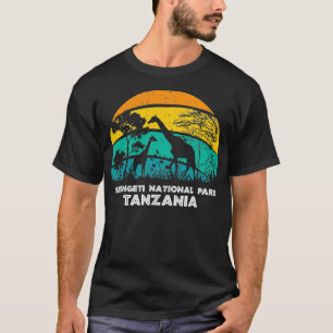 T-shirt Parc national du Serengeti vintage Retro 1
