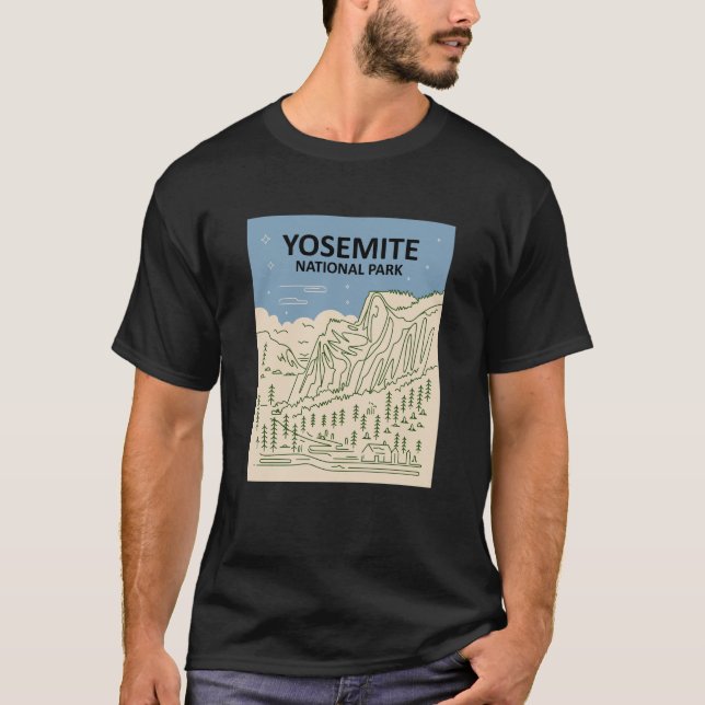 T-shirt Parc national du Yosemite Californie (Devant)