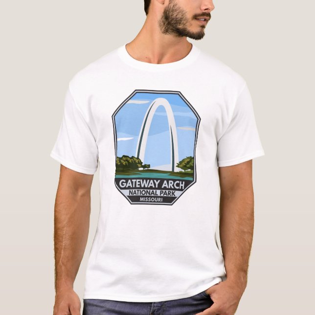 T-shirt Parc national Gateway Arch Missouri (Devant)