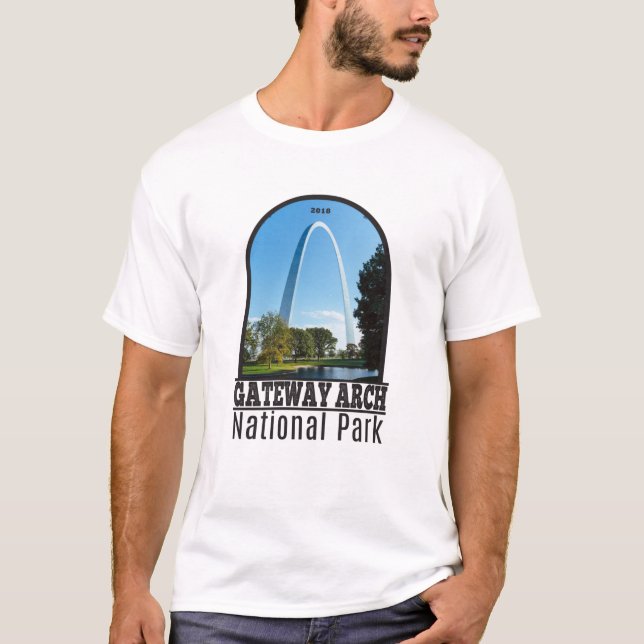 T-shirt Parc national Gateway Arch Missouri (Devant)