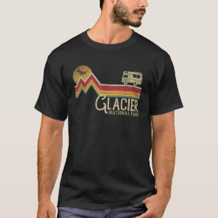 T-shirt Parc national Glacier Style Rétro Montagne Vintage