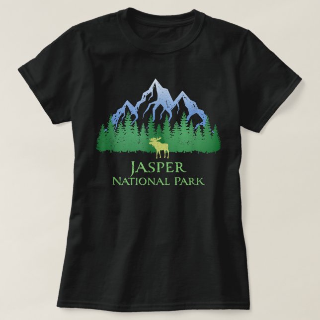 T-shirt Parc national Jasper Alberta Canada Oie des Rocheu (Design devant)